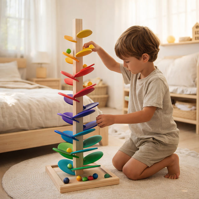 Torre Juguete Montessori – Circuito de Bolas