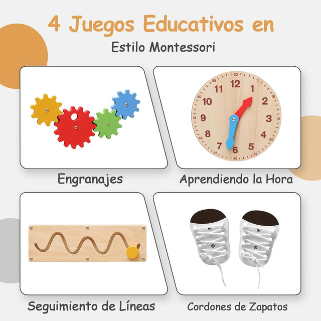 Torre De Aprendizaje - Montessori 4-en-1
