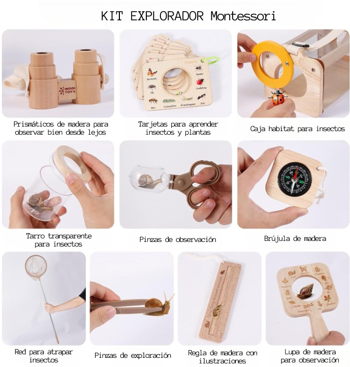 Kit Explorador - Montessori