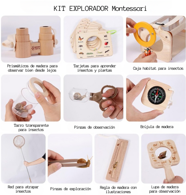 Kit Explorador - Montessori