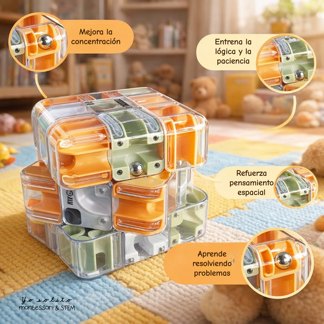 Puzzle Laberinto 3d - Yo solito Montessori