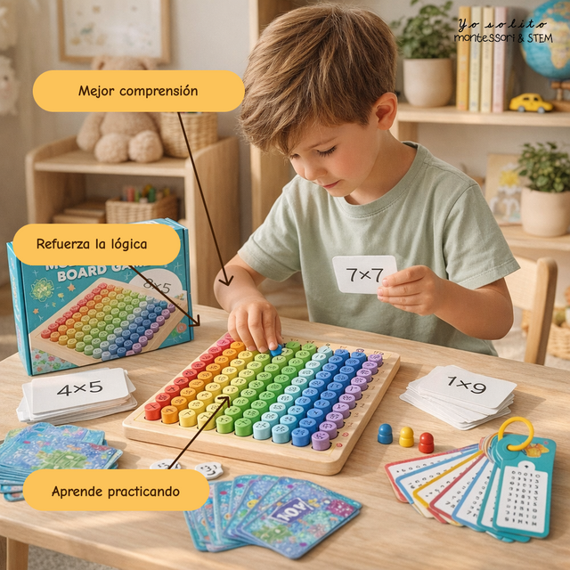 Juego Montessori Multiplicar