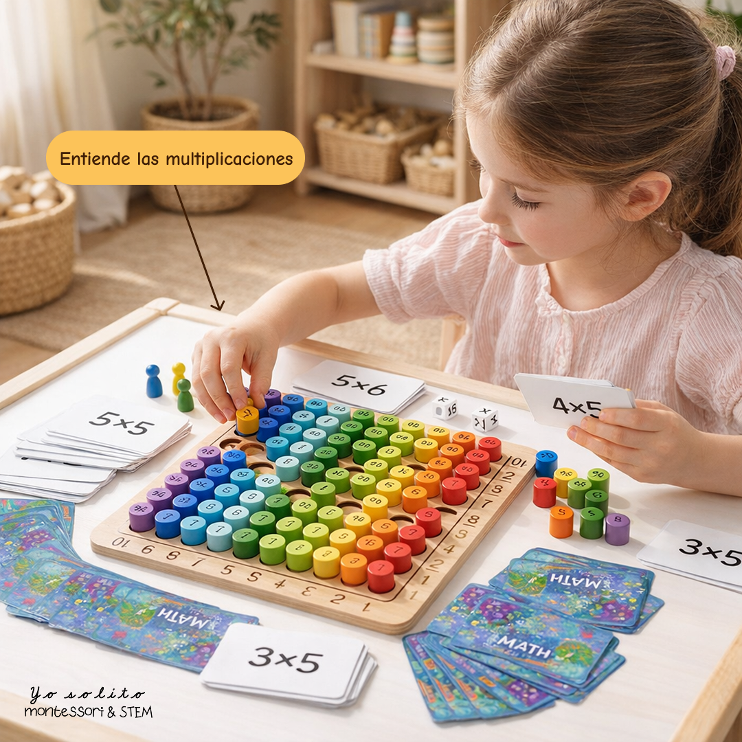 Juego Montessori Multiplicar