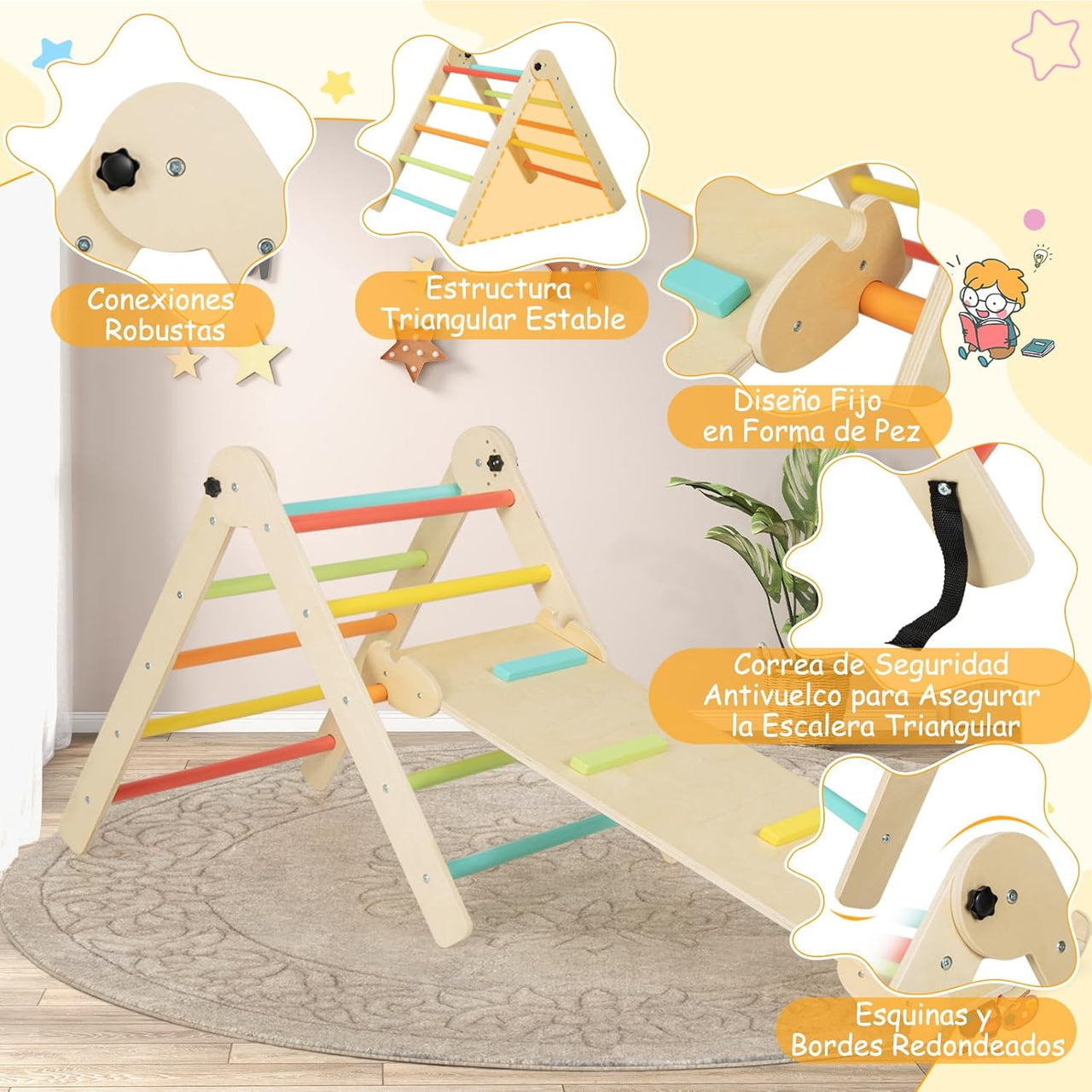 Triangulo Pickler 4-en-1 Montessori